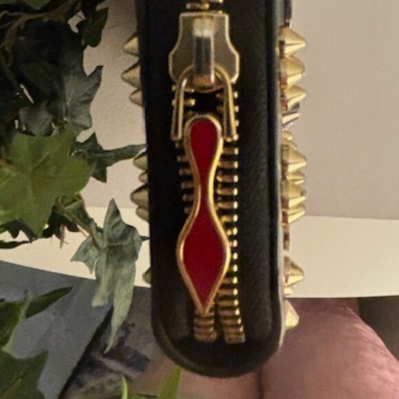 Christian Louboutin👠👠 Panettone Wallet-Black/Silver/Gold - Picture 4 of 14